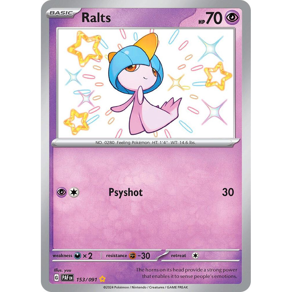 PKM [SV04.5-PAF-153 SR] Ralts - 153/091