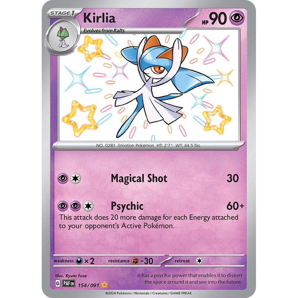 PKM [SV04.5-PAF-154 SR] Kirlia - 154/091