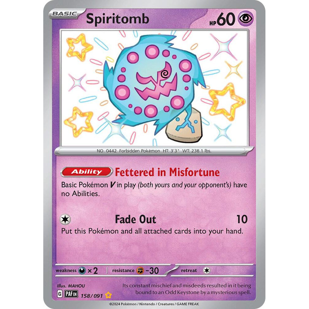 PKM [SV04.5-PAF-158 SR] Spiritomb