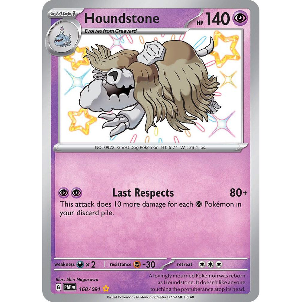 PKM [SV04.5-PAF-168 SR] Houndstone - 168/091