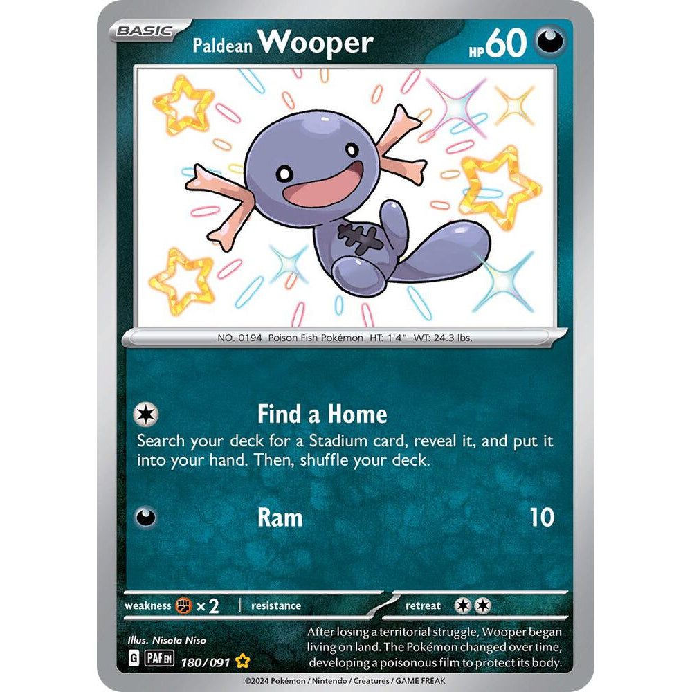 PKM [SV04.5-PAF-180 SR] Paldean Wooper - 180/091
