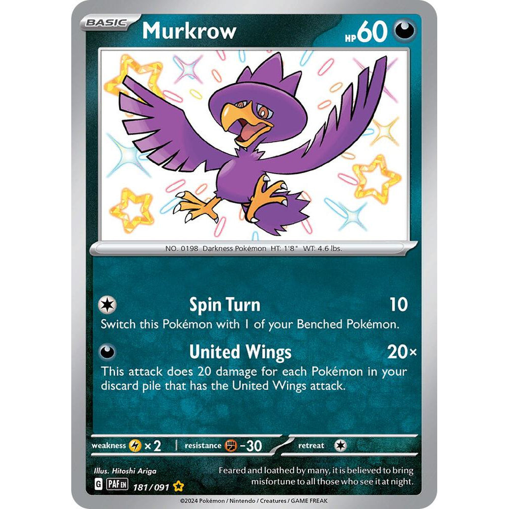 PKM [SV04.5-PAF-181 SR] Murkrow