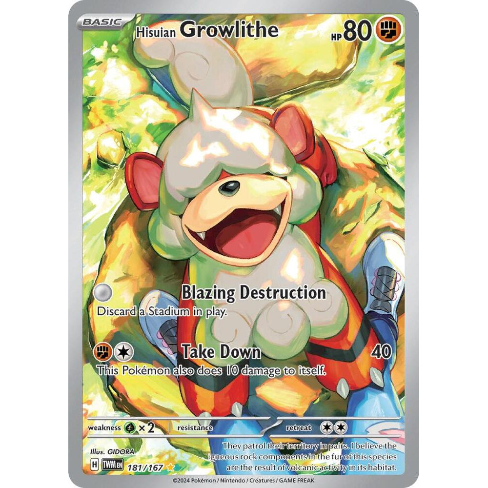 PKM [SV06-TWM-181 IR] Hisuian Growlithe - 181/167