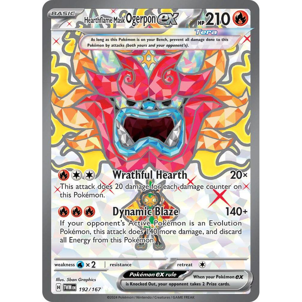 PKM [SV06-TWM-192 UR] Hearthflame Mask Ogerpon ex - 192/167