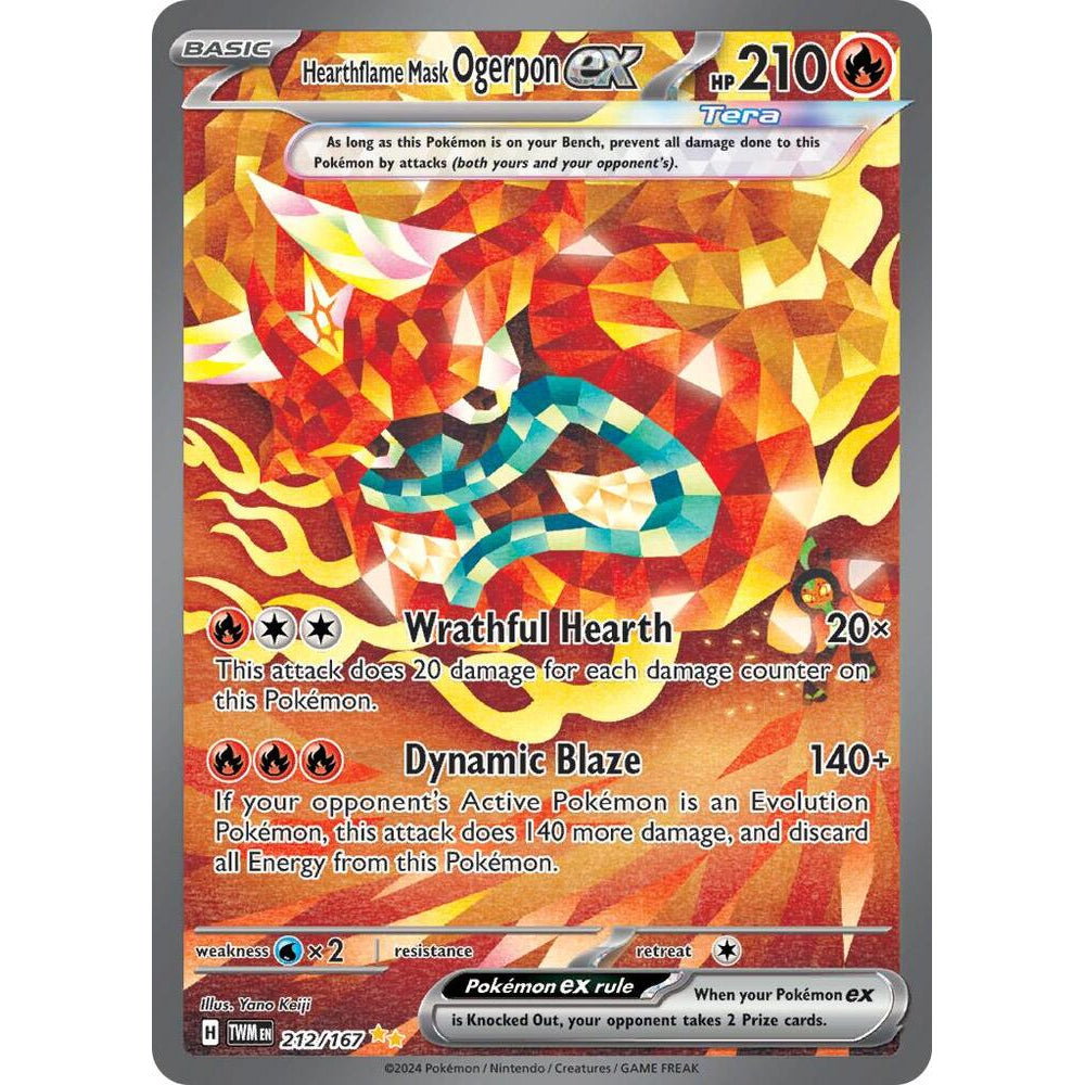 PKM [SV06-TWM-212 SIR] Hearthflame Mask Ogerpon ex - 212/167