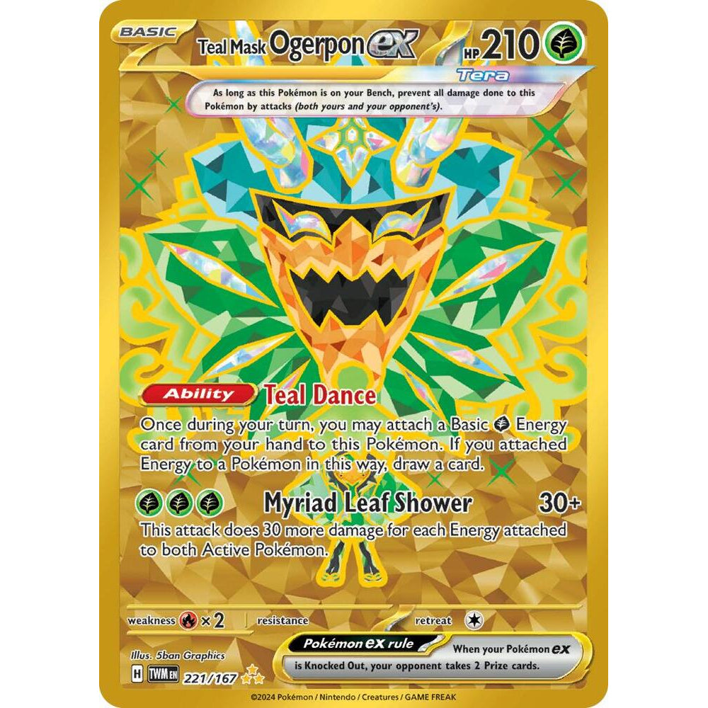 PKM [SV06-TWM-221 HR] Teal Mask Ogerpon ex - 221/167