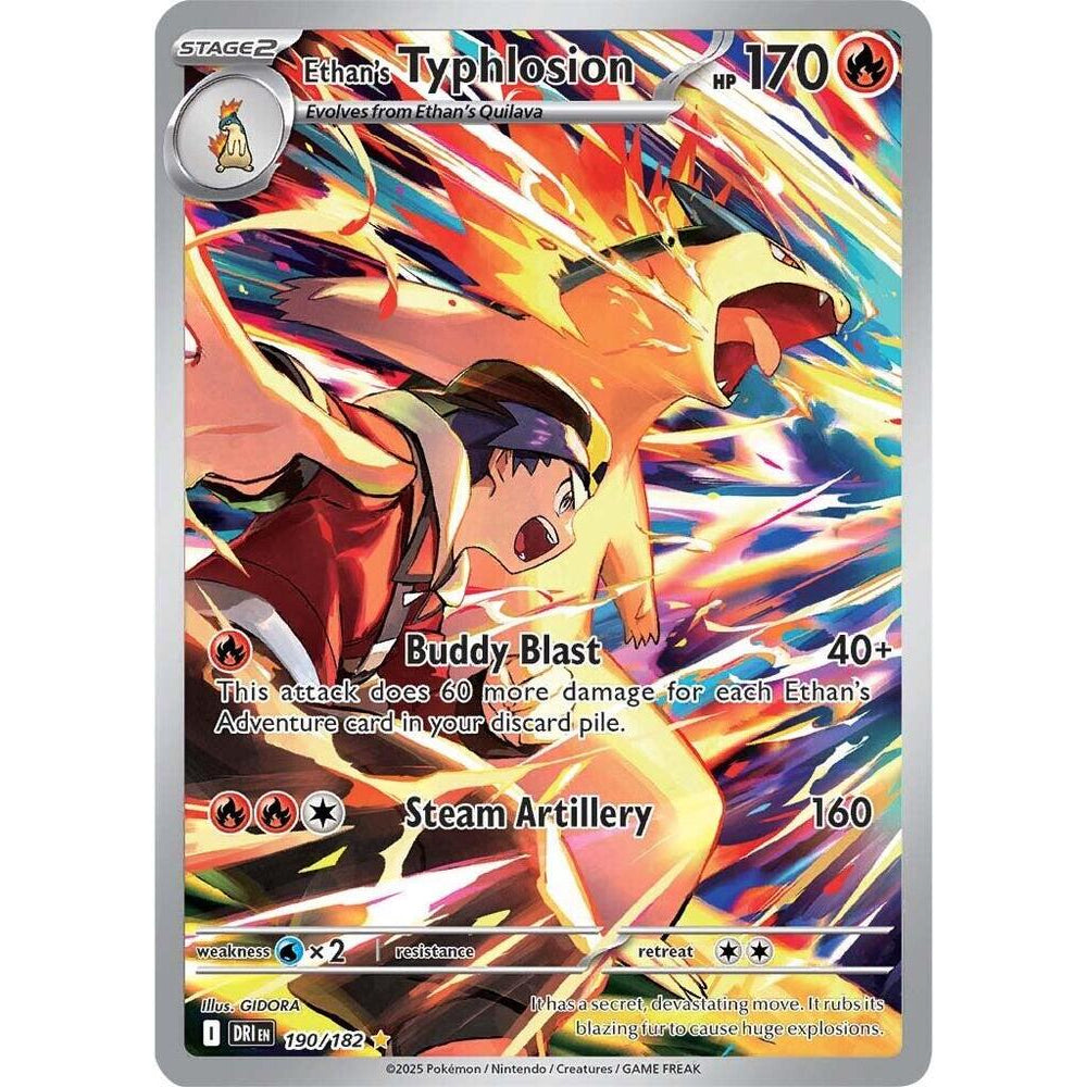 PKM [SV10-DRI-190 IR] Ethan's Typhlosion - 190/182