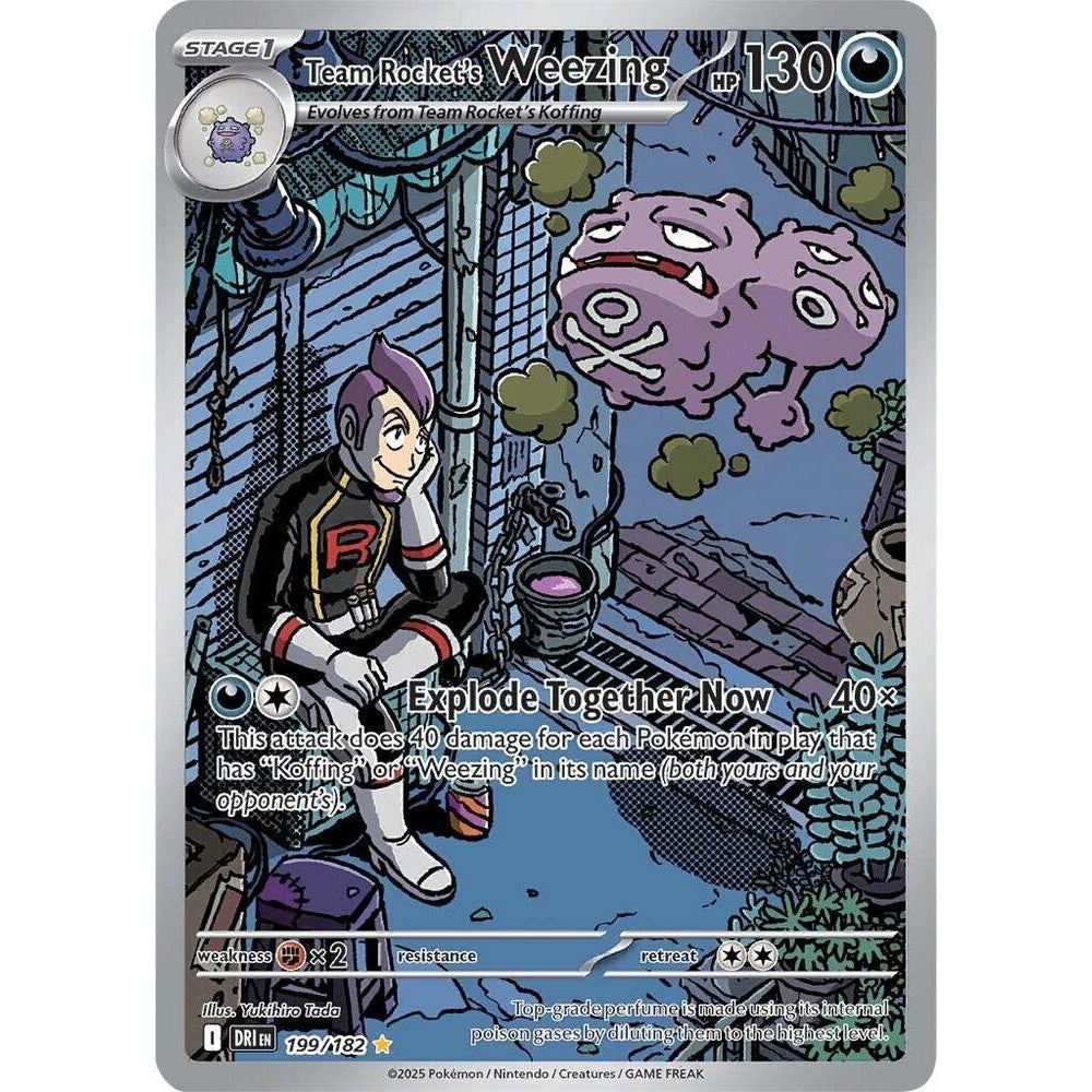 PKM [SV10-DRI-199 IR] Team Rocket's Weezing - 199/182