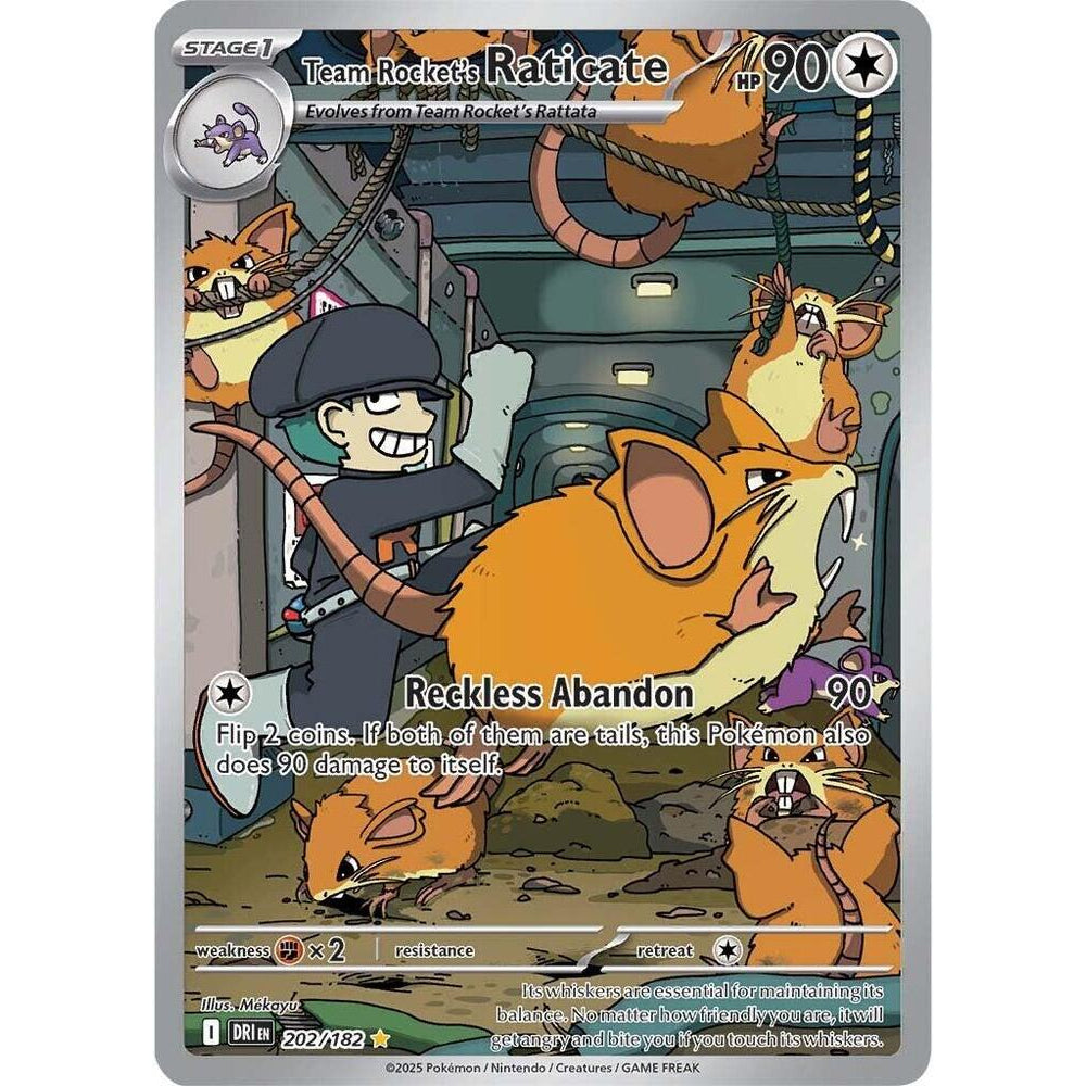 PKM [SV10-DRI-202 IR] Team Rocket's Raticate - 202/182