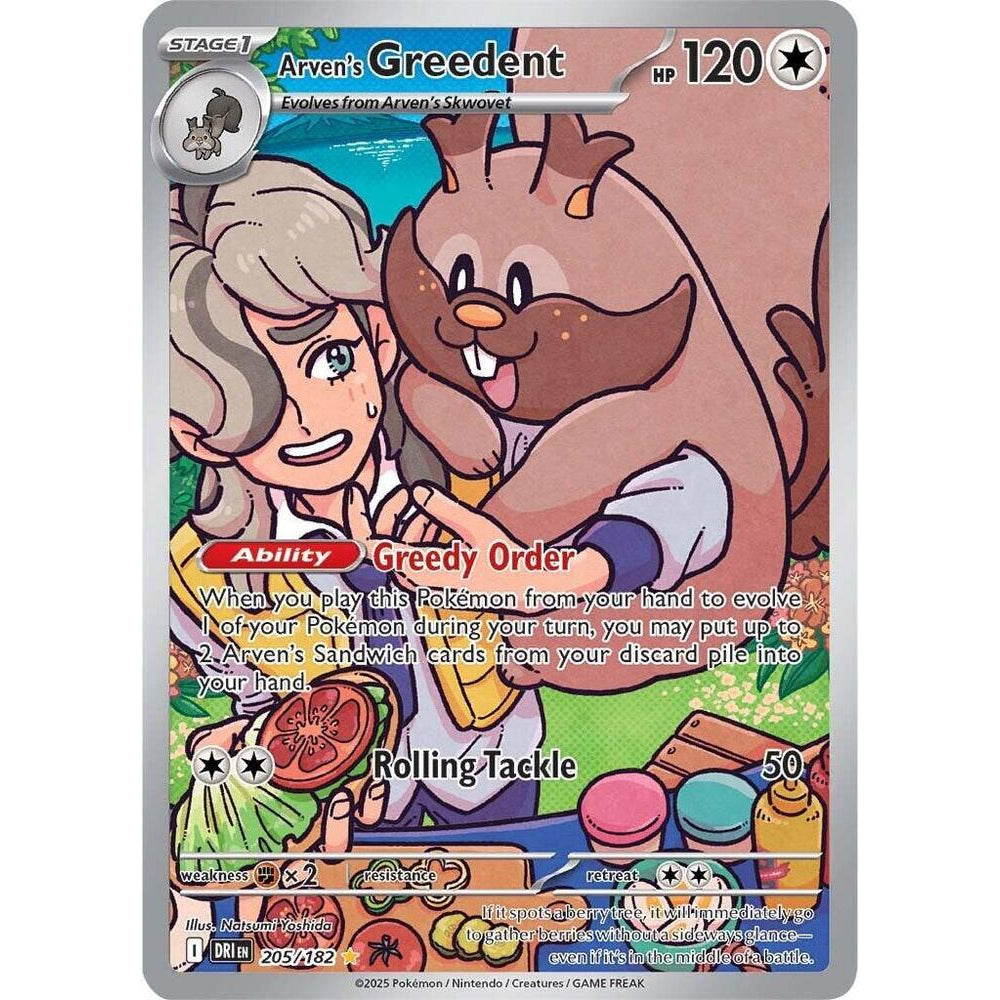 PKM [SV10-DRI-205 IR] Arven's Greedent - 205/182