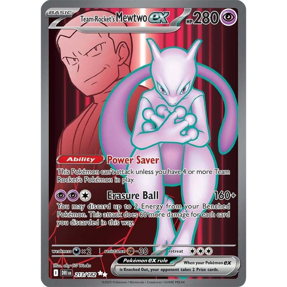 PKM [SV10-DRI-213 UR] Team Rocket's Mewtwo ex - 213/182