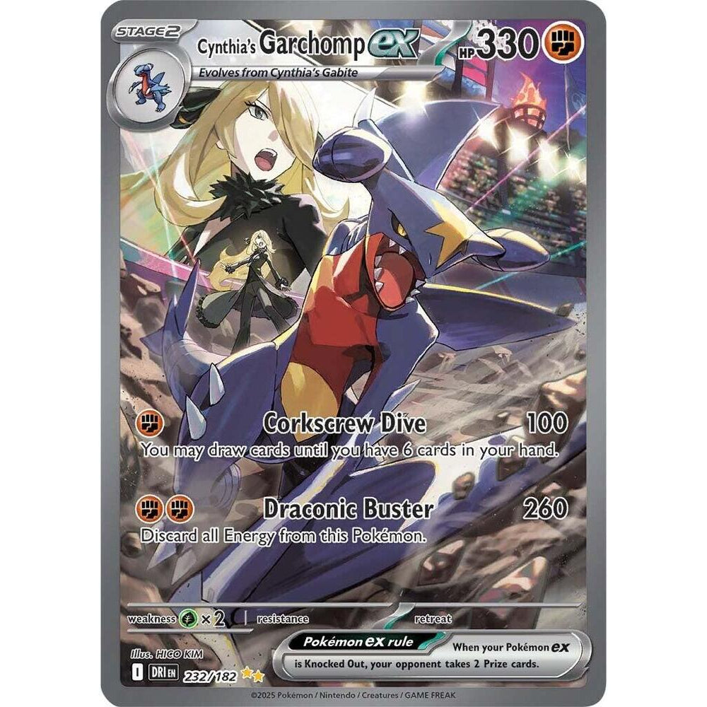 PKM [SV10-DRI-232 SIR] Cynthia's Garchomp ex - 232/182