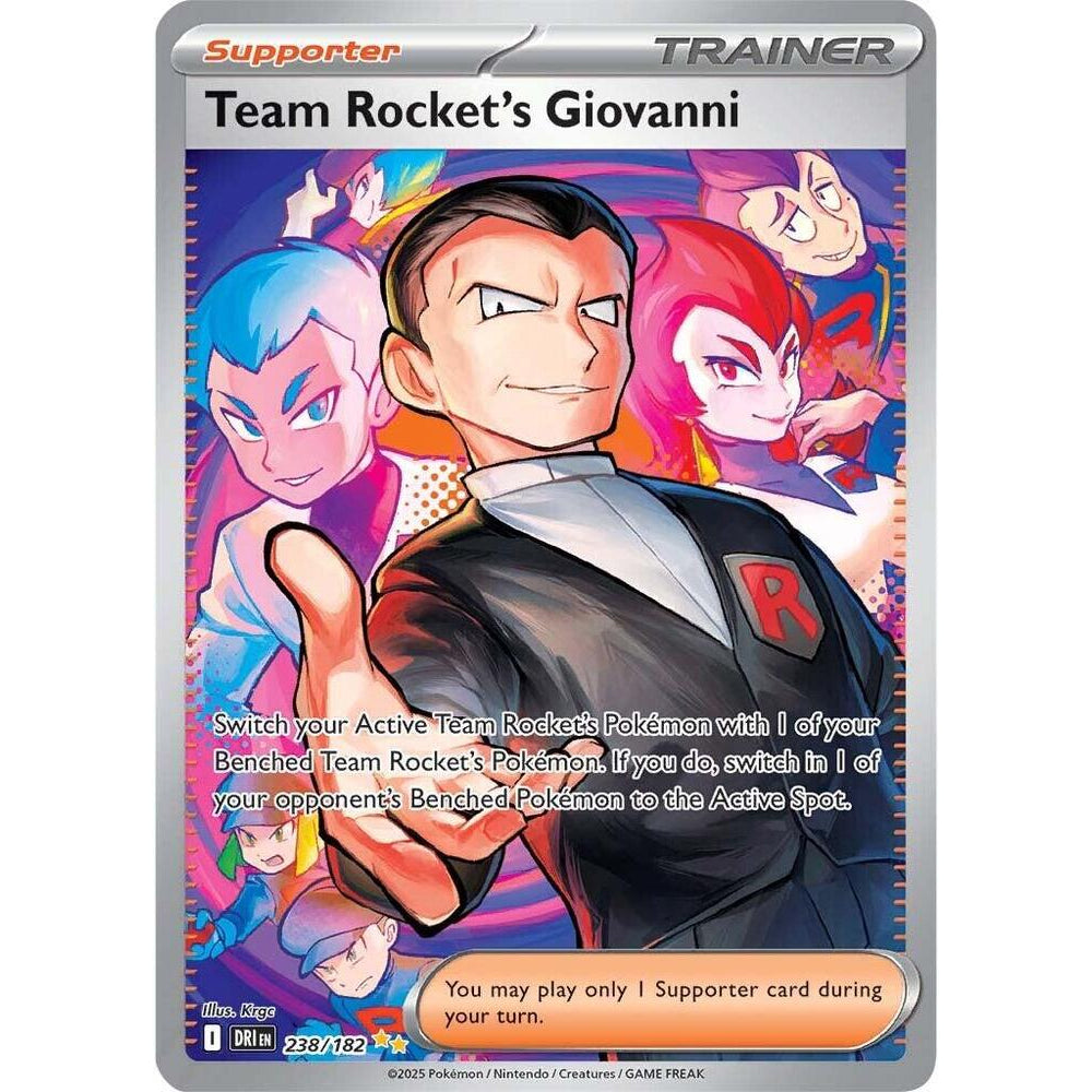PKM [SV10-DRI-238 SIR] Team Rocket's Giovanni - 238/182