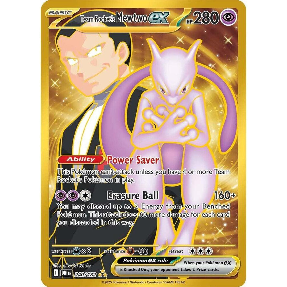 PKM [SV10-DRI-240 HR] Team Rocket's Mewtwo ex - 240/182