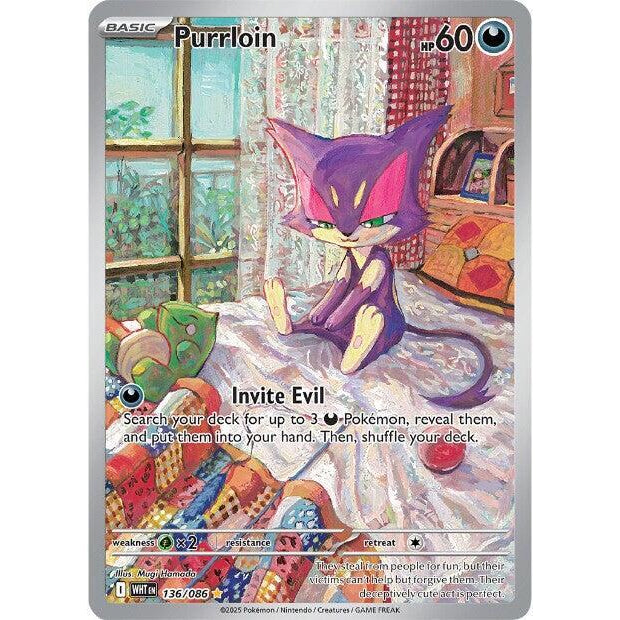 PKM [SV10.5W-WHT-136] Purrloin - 136/086