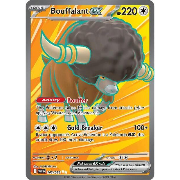 PKM [SV10.5W-WHT-162] Bouffalant ex - 162/086