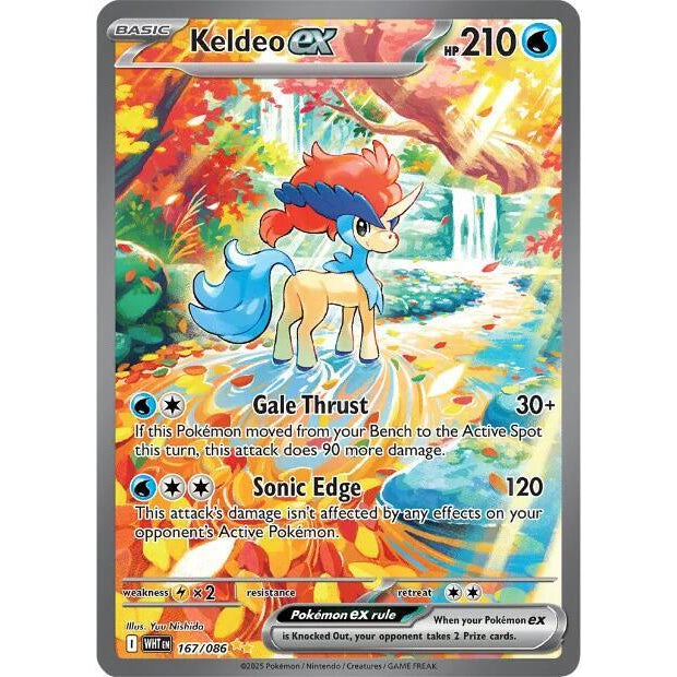 PKM [SV10.5W-WHT-167] Keldeo ex - 167/086