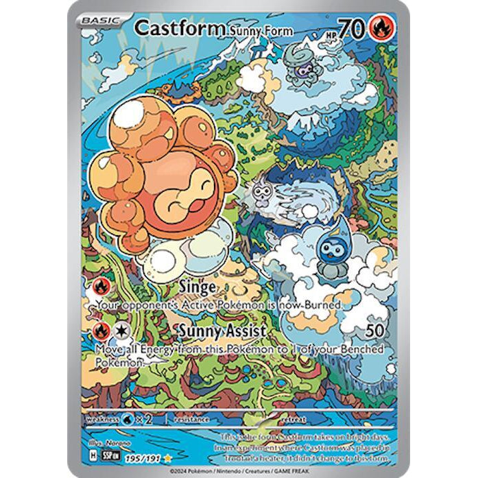 PKM [SV08-SSP-195 IR] Castform Sunny Form - 195/191