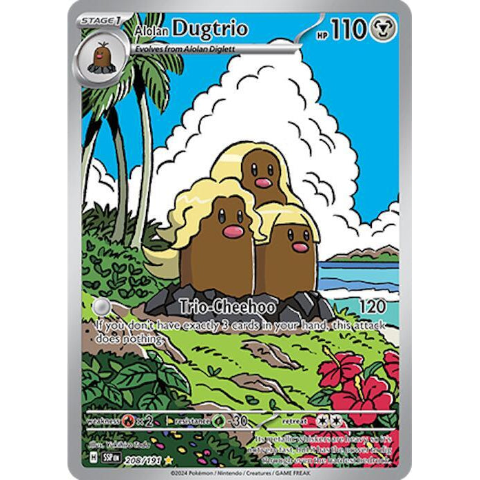 PKM [SV08-SSP-208 IR] Alolan Dugtrio - 208/191