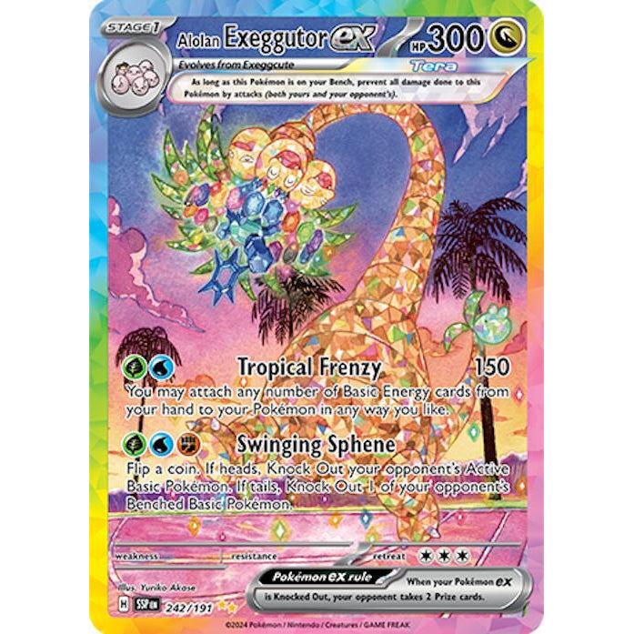 PKM [SV08-SSP-242 SIR] Alolan Exeggutor ex - 242/191