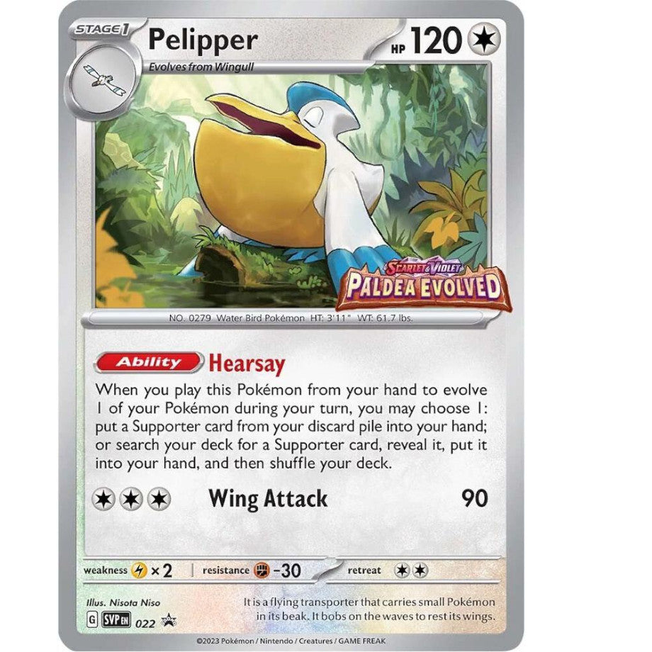 PKM [SVP-022] Pelipper (Prerelease)