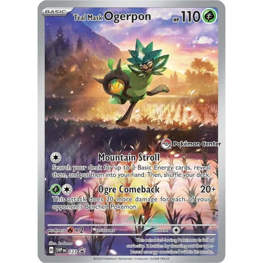 PKM [SVP-123] Teal Mask Ogerpon (Pokemon Center Exclusive)