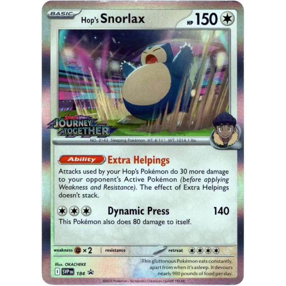 PKM [SVP-184] Hop's Snorlax (Prerelease)
