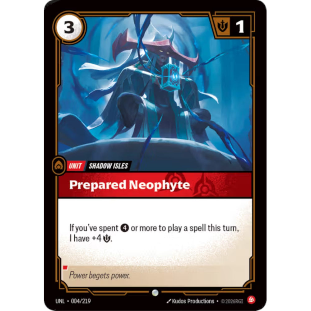RFB [RFB03-UNL-004 C] Prepared Neophyte