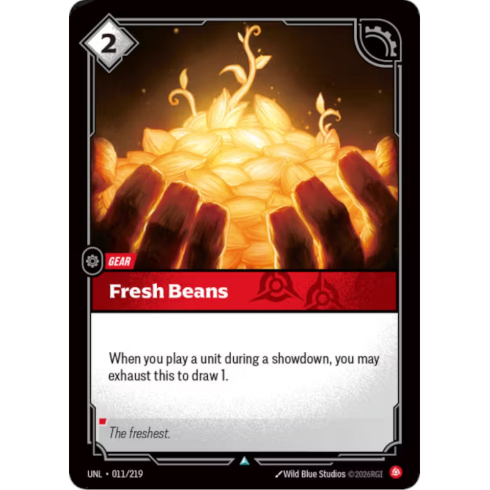 RFB [RFB03-UNL-011 UC] Fresh Beans