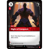 RFB [RFB03-UNL-015 UC] Right of Conquest