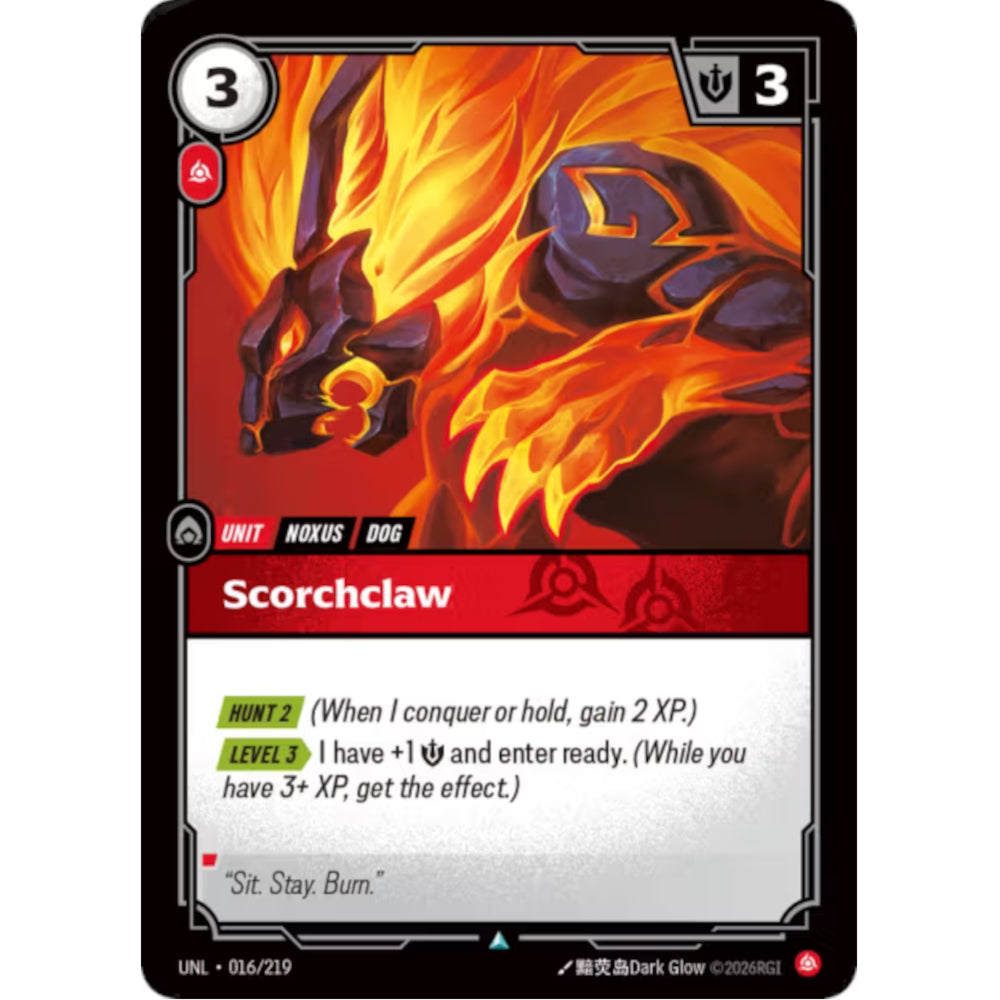 RFB [RFB03-UNL-016 UC] Scorchclaw