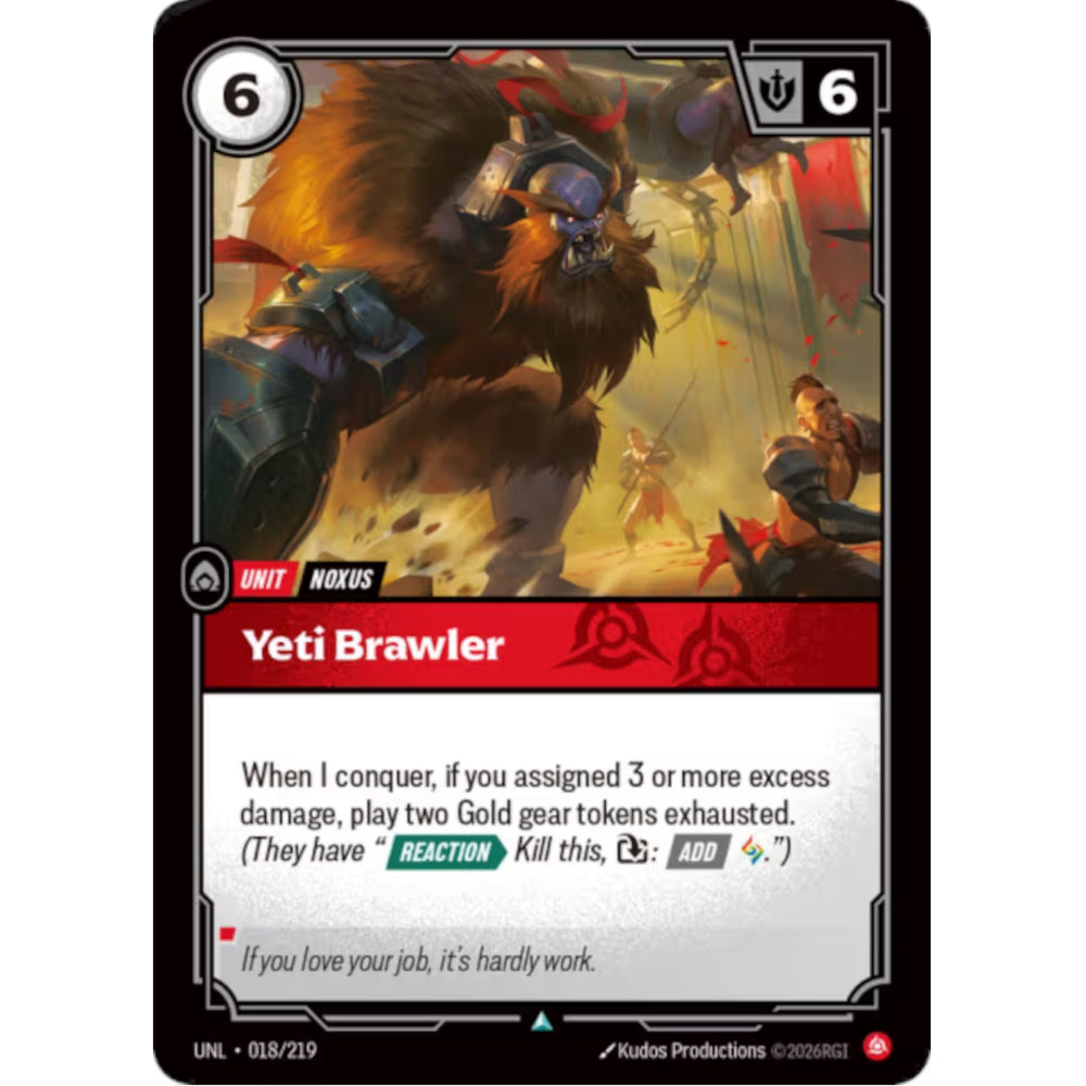 RFB [RFB03-UNL-018 UC] Yeti Brawler