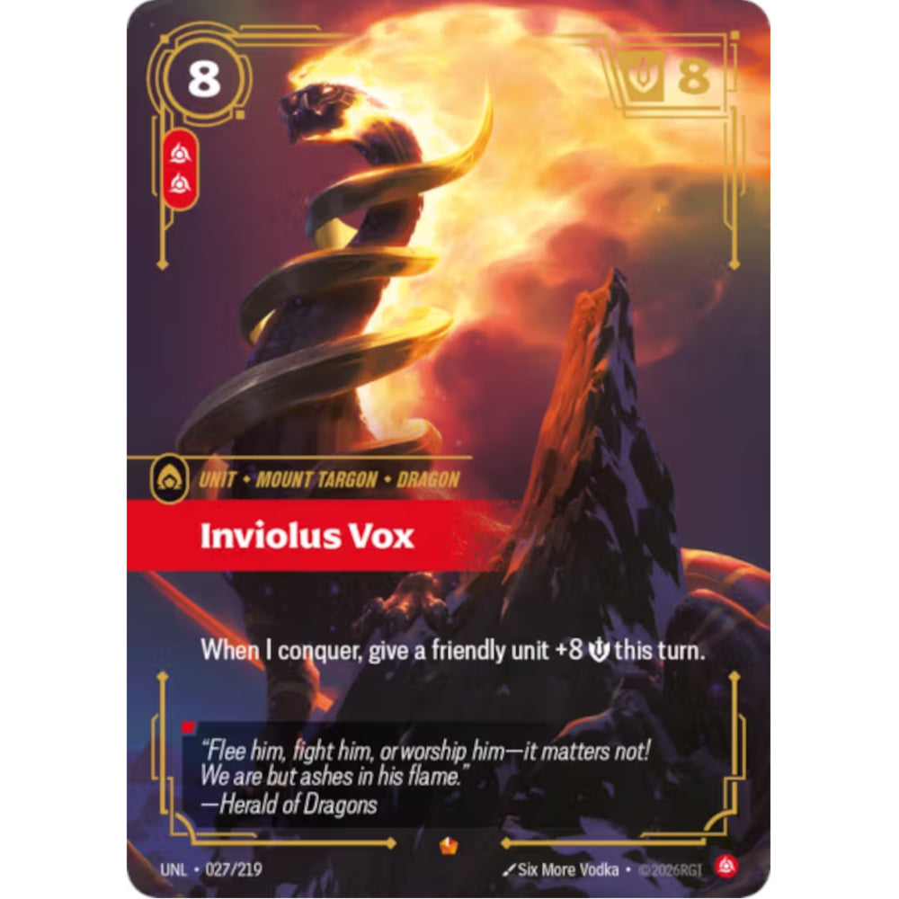 RFB [RFB03-UNL-027 E] Inviolus Vox