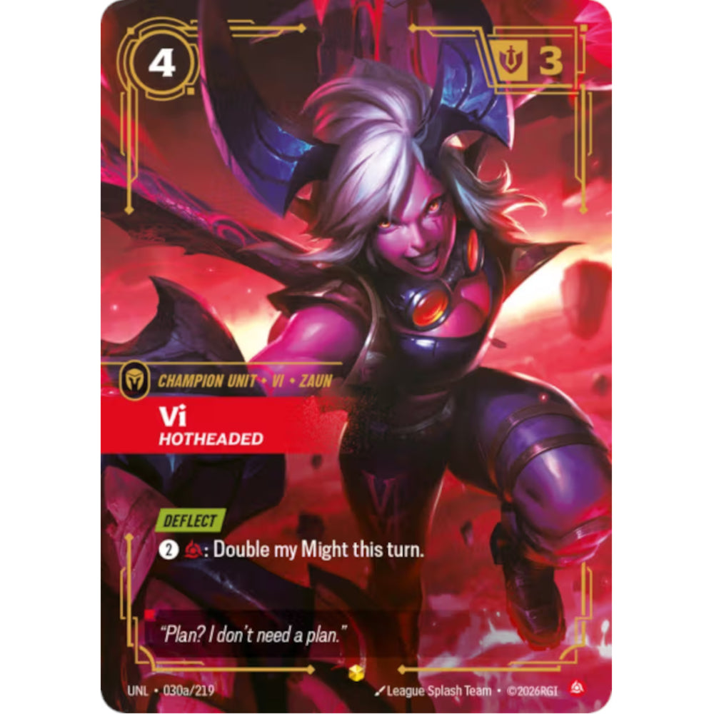 RFB [RFB03-UNL-030A SC] Vi - Hotheaded (Alternate Art)