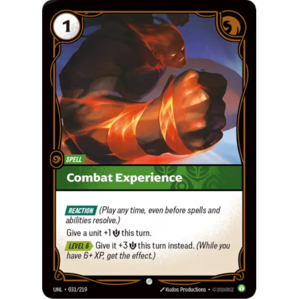 RFB [RFB03-UNL-031 C] Combat Experience