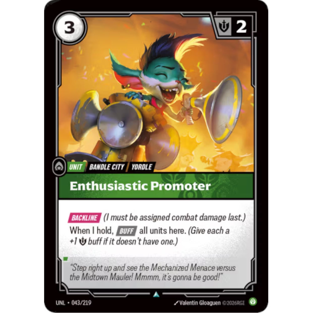 RFB [RFB03-UNL-043 UC] Enthusiastic Promoter