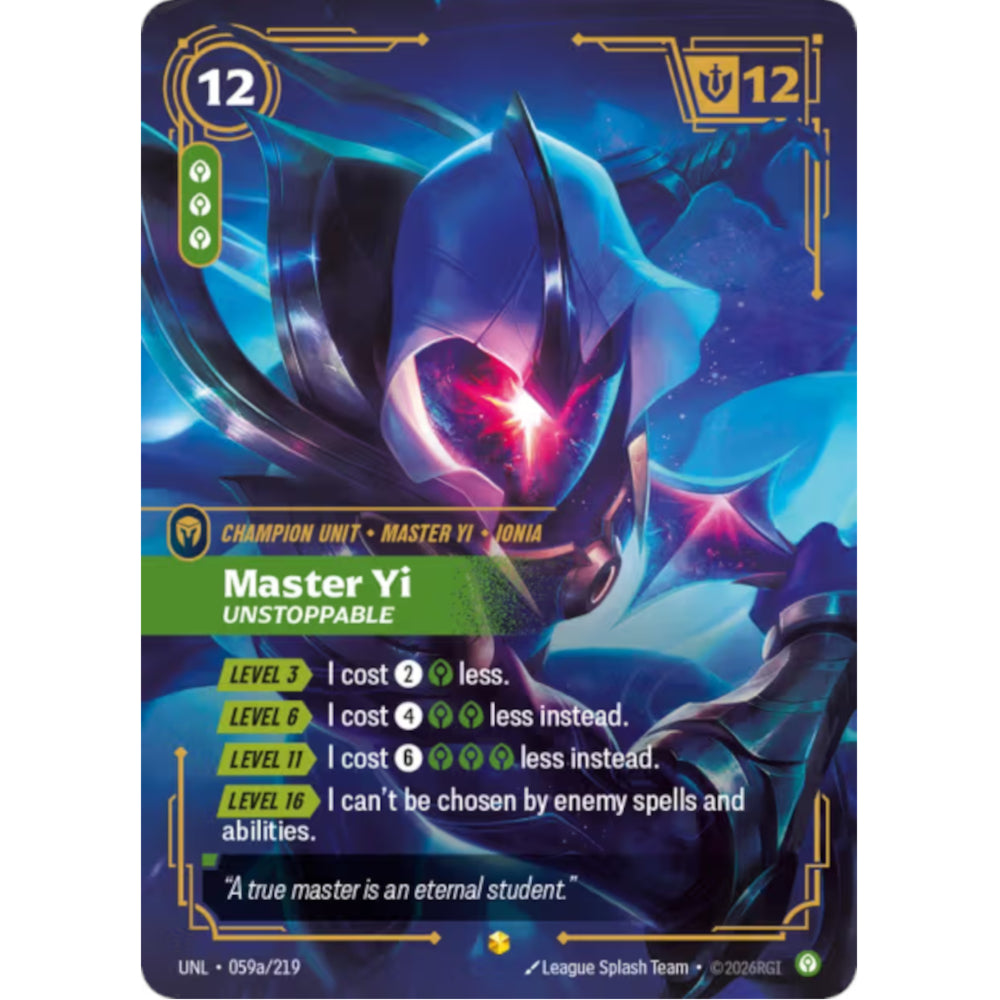 RFB [RFB03-UNL-059A SC] Master Yi - Unstoppable (Alternate Art)