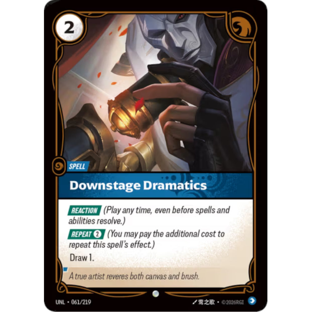 RFB [RFB03-UNL-061 C] Downstage Dramatics
