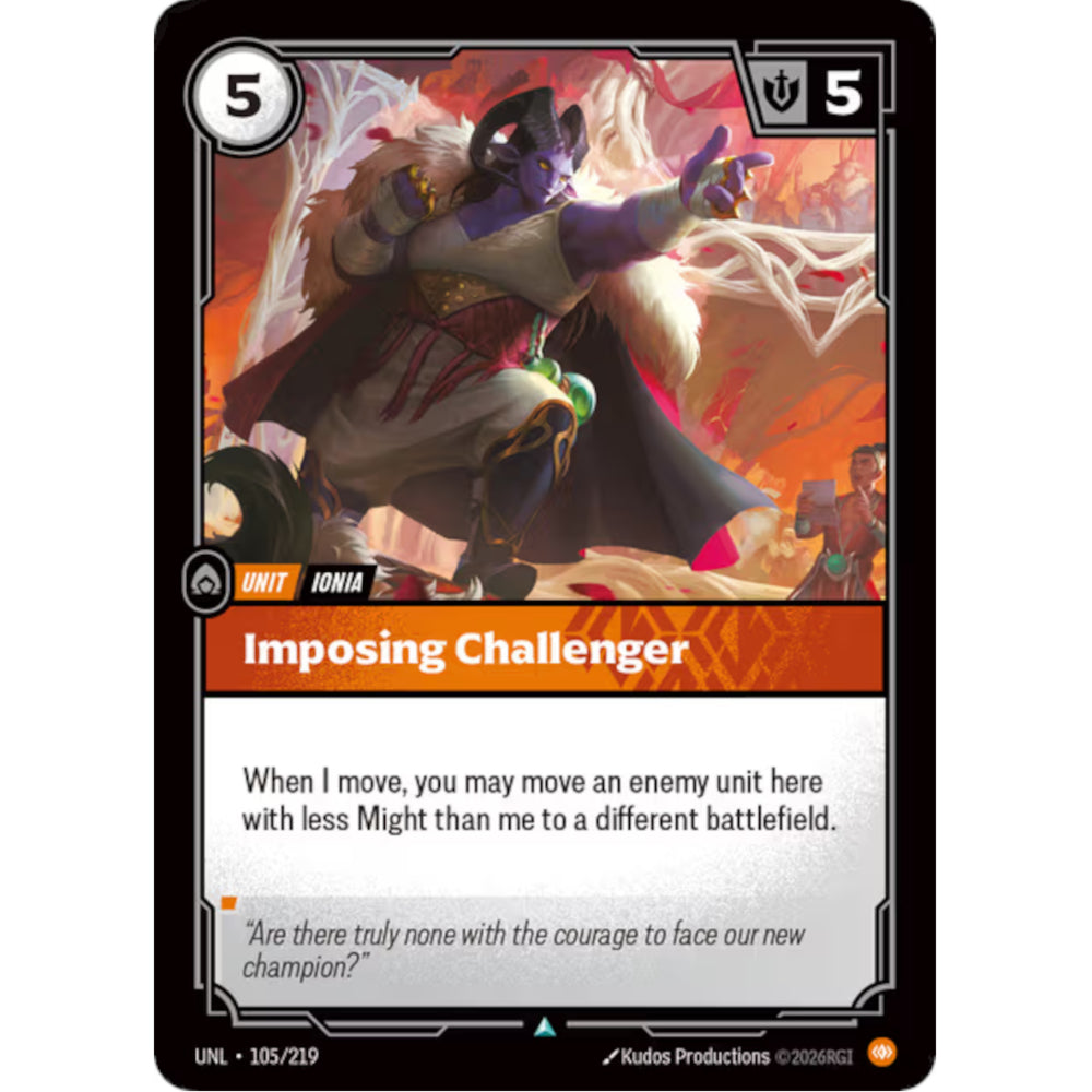 RFB [RFB03-UNL-105 UC] Imposing Challenger