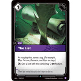 RFB [RFB03-UNL-138 UC] The List