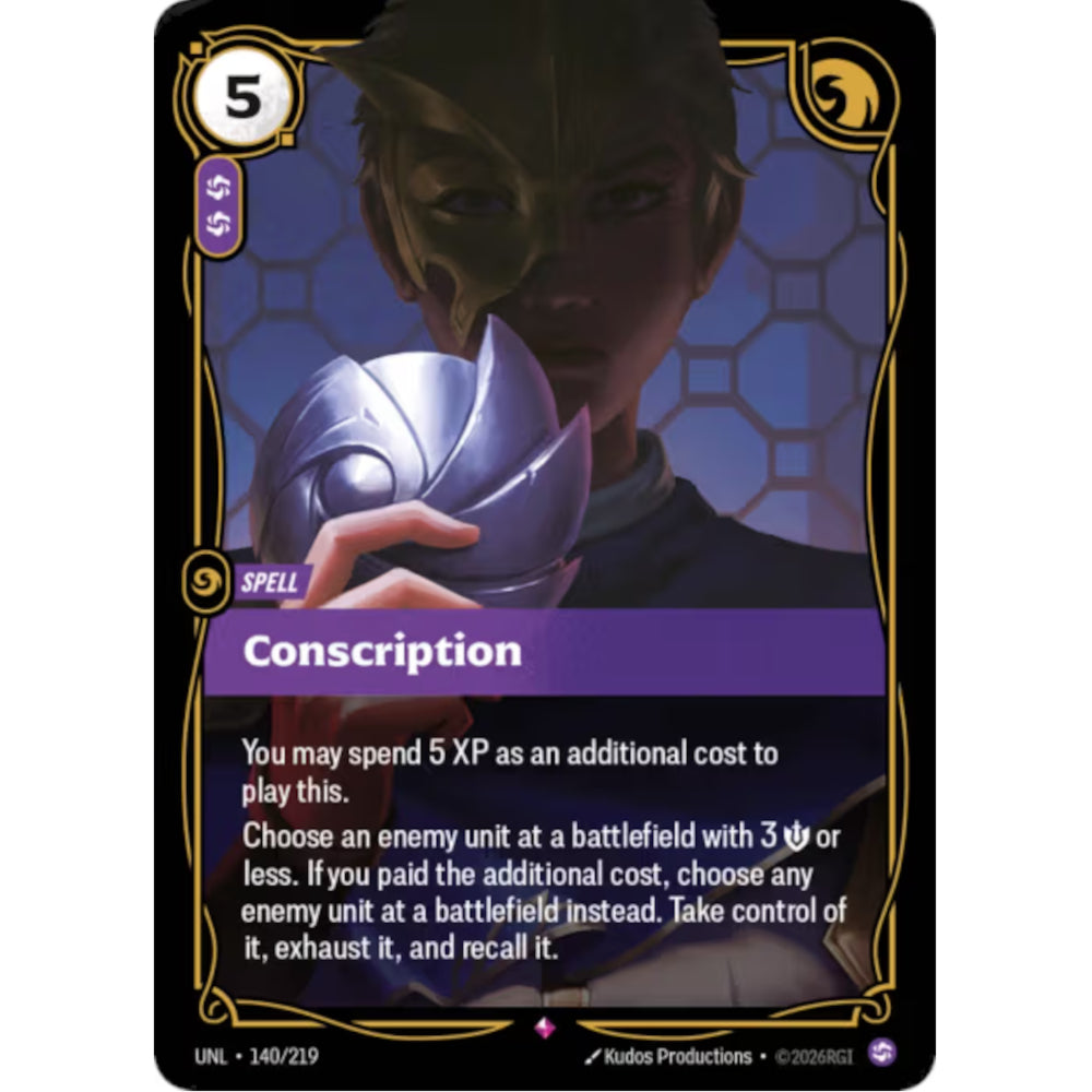 RFB [RFB03-UNL-140 R] Conscription