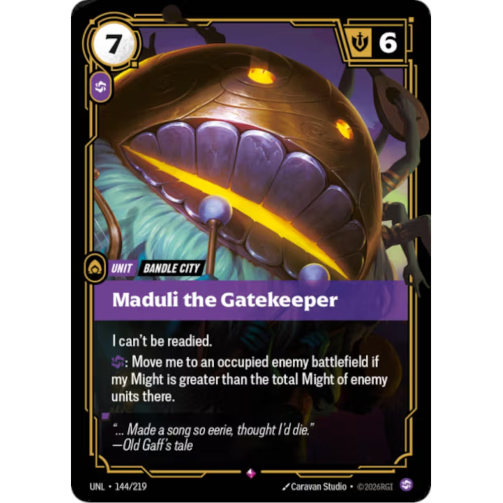 RFB [RFB03-UNL-144 R] Maduli the Gatekeeper