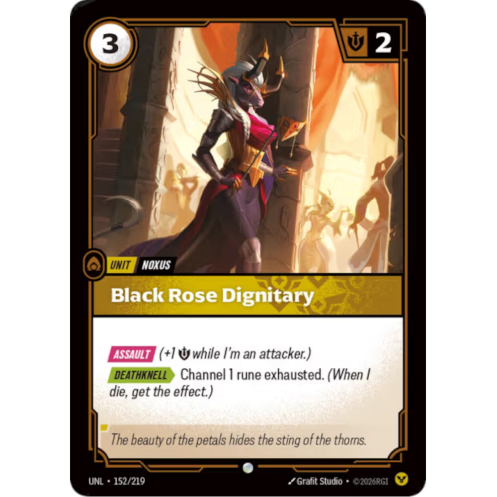 RFB [RFB03-UNL-152 C] Black Rose Dignitary