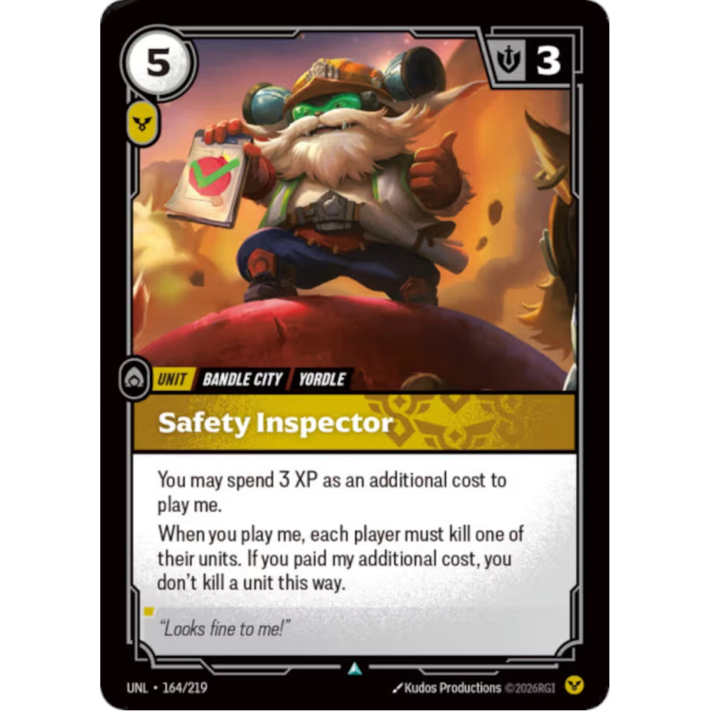 RFB [RFB03-UNL-164 UC] Safety Inspector