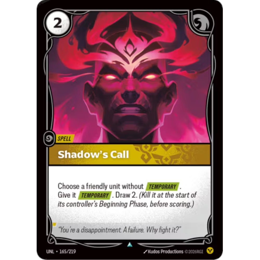 RFB [RFB03-UNL-165 UC] Shadow's Call