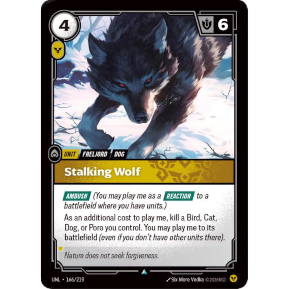 RFB [RFB03-UNL-166 UC] Stalking Wolf
