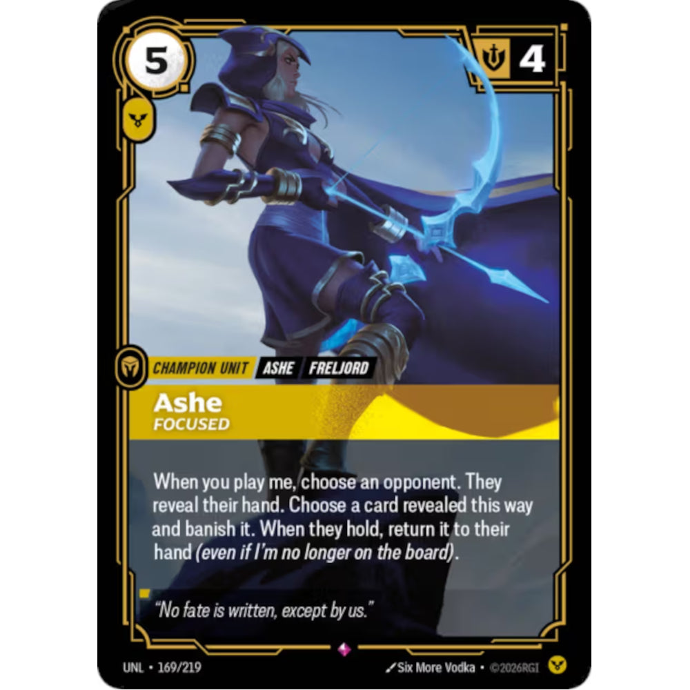 RFB [RFB03-UNL-169 R] Ashe - Focused