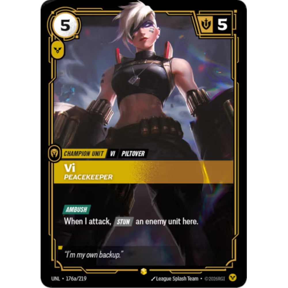 RFB [RFB03-UNL-176A SC] Vi - Peacekeeper (Alternate Art)