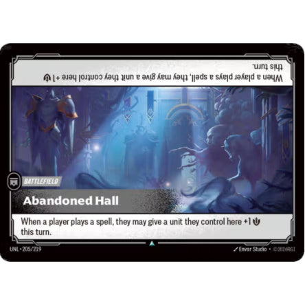 RFB [RFB03-UNL-205 UC] Abandoned Hall