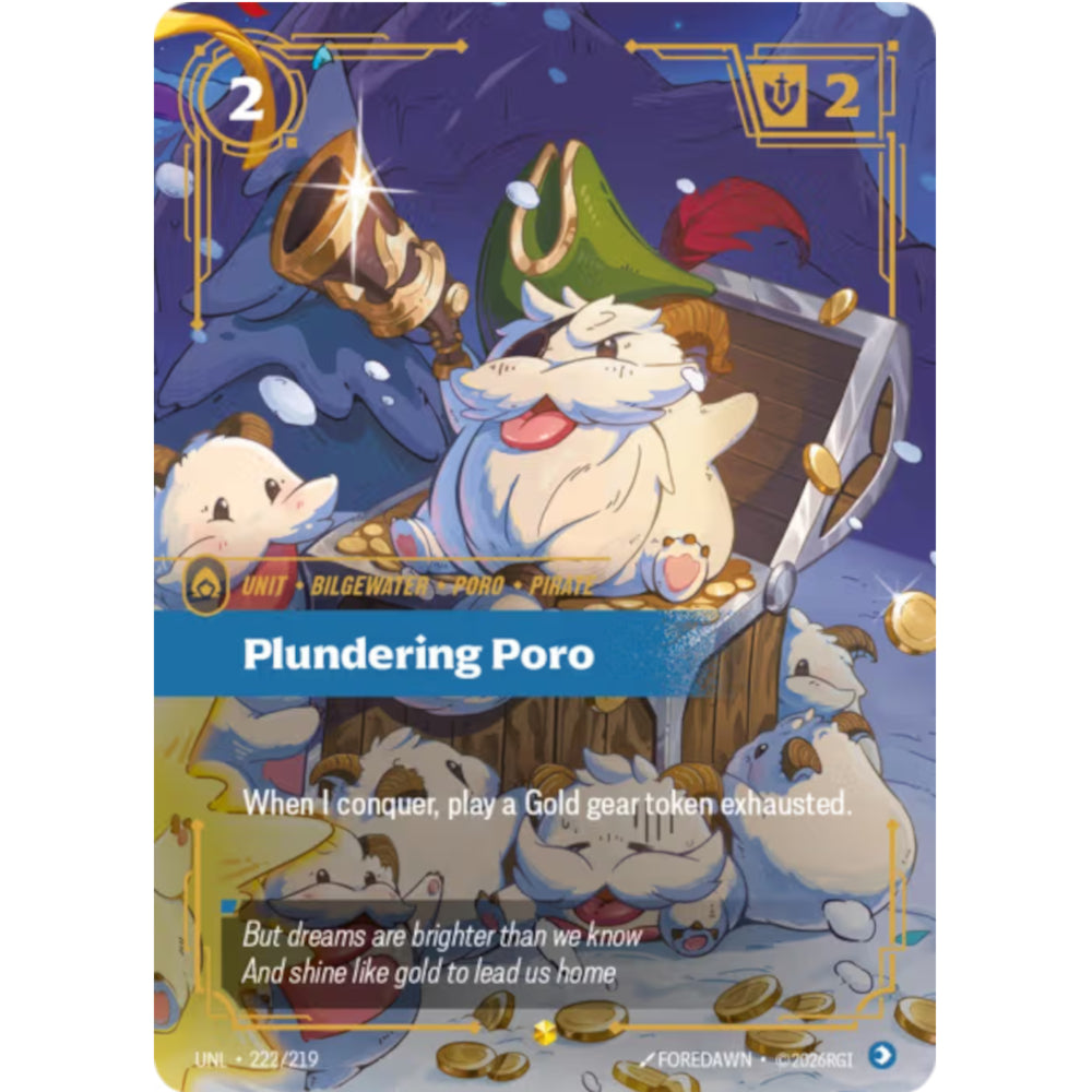 RFB [RFB03-UNL-222 SC] Plundering Poro (Overnumbered)